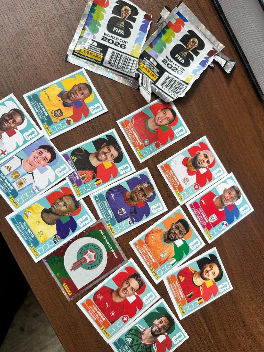 FIFA World Cup 2026 Panini Sticker Lot Soccer Pack Fresh Players Team Badge